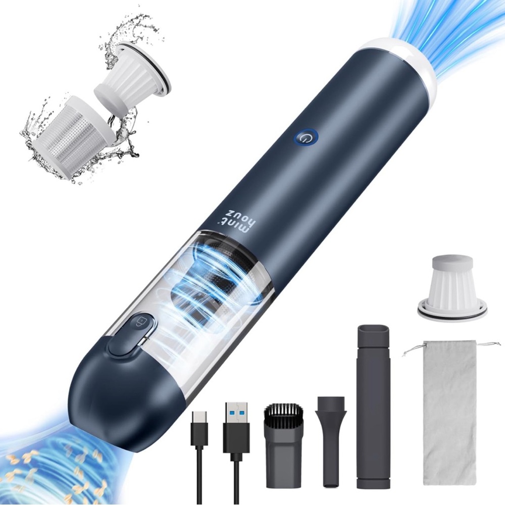 Minthouz Handheld Vacuum Cleaner 17000Pa, 120W Cordless Car Vacuum Rechargeable